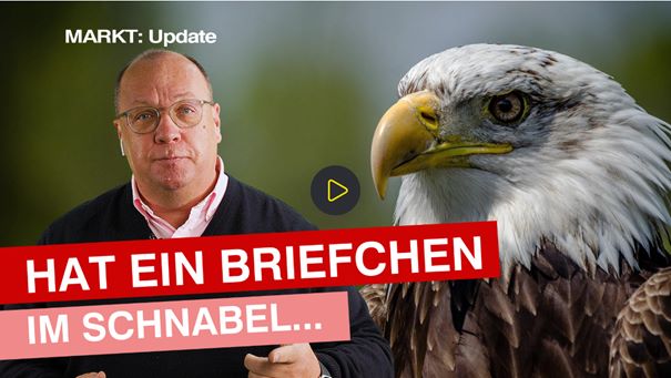 Has a note in its beak