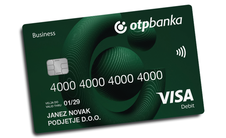 poslovna predplačniška visa kartica